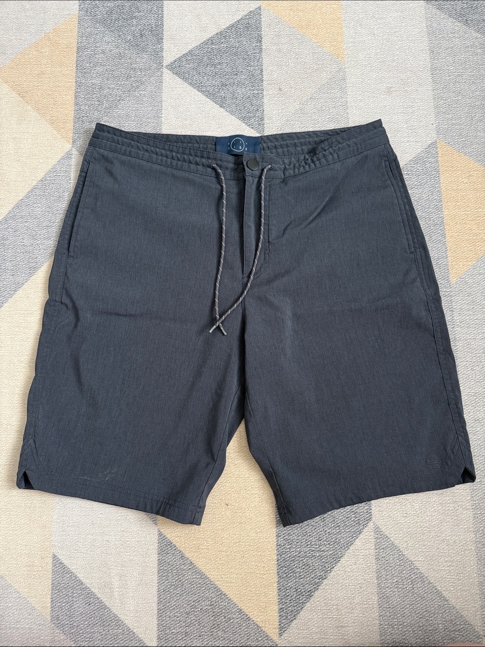 Men's Dark Charcoal Drawstring Shorts